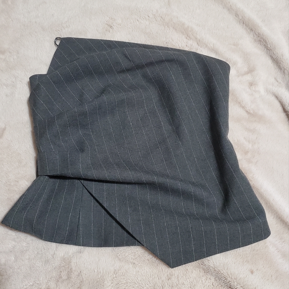 ZARA pinstripe corset top